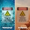 Signmission Radiation & Laser Sign, 7 in H x 5 in W, Vinyl Decal, Rectangle OS-2PACK-DS-D-57-V-1688 - alternate 6